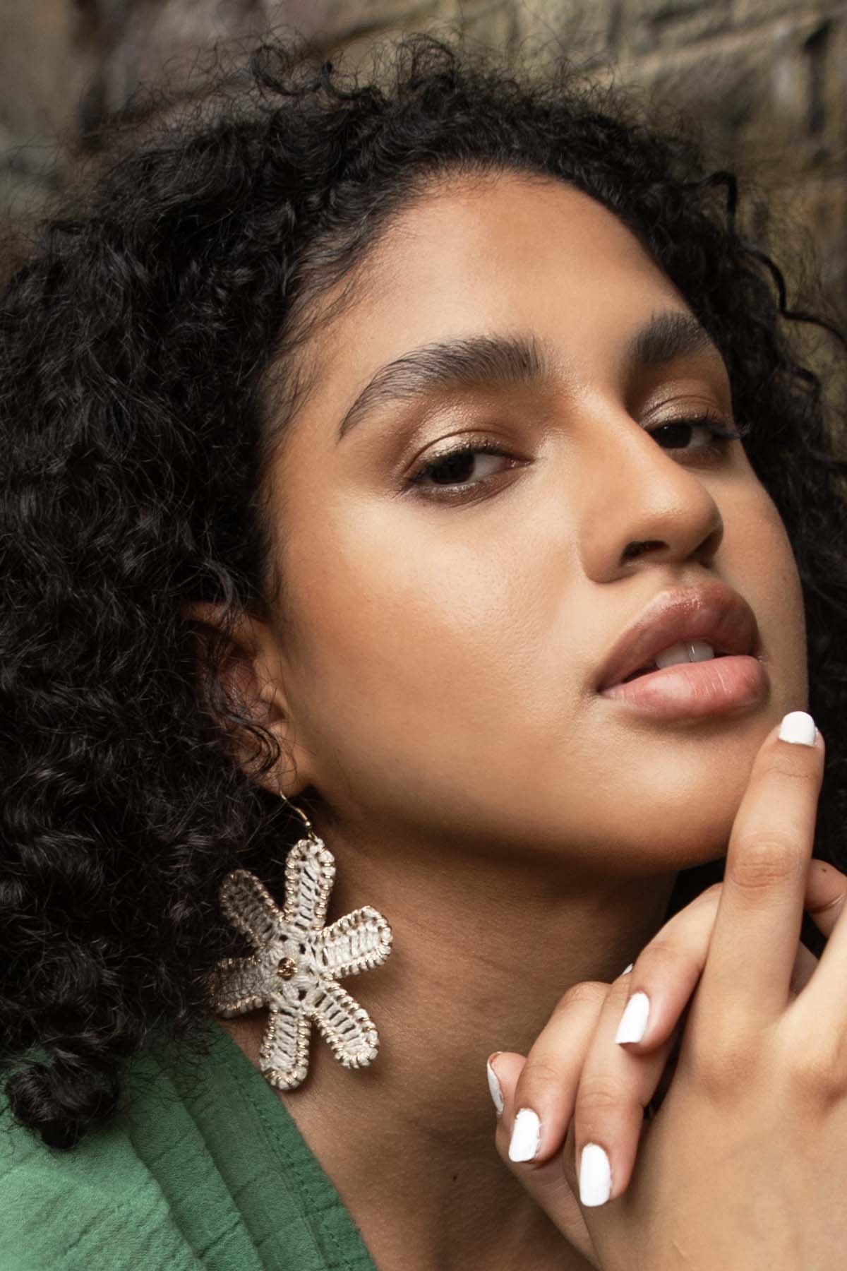 Buy Floral Handcrafted Earrings By Beachbum Online